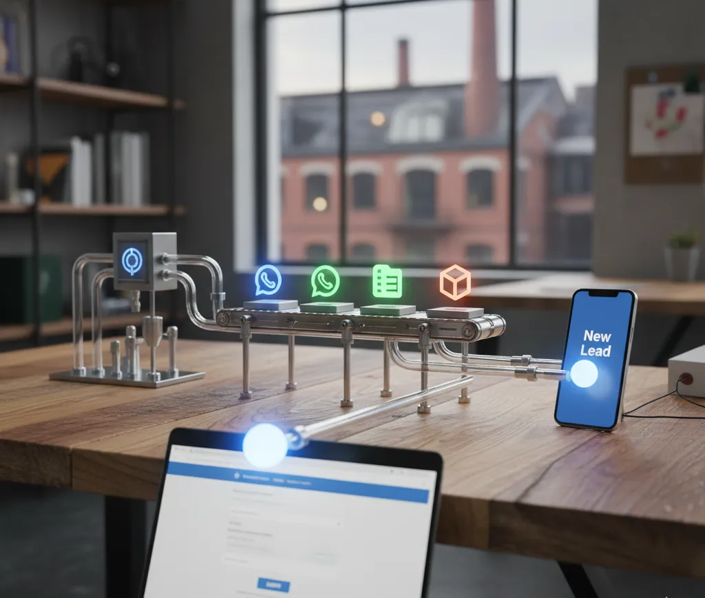 Automatización y Captación de Leads: Sistema Completo con IA service illustration